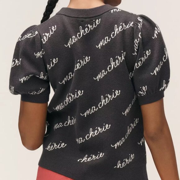 Anthropologie Maeve Maxine Puff Sleeve Sweater Tee - Picture 5 of 5